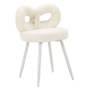 Mauro Ferretti Scaun Mini Ilary Alb, Diametru 40 X Înălțime 67 Cm, (Înălțime Șezut 46 Cm) | Aosom Romania imagine