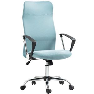 HOMCOM Scaun de Birou Ergonomic cu Înălțime Reglabilă și Spătar din Plasă, Verde | Aosom Romania imagine