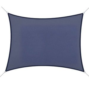 Outsunny Cort de umbra rectangular 6 x 4 m polietilena cu densitate mare Protectie UV Cu geanta de depozitare - Culoare albastru | Aosom Romania imagine
