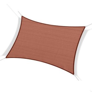 Outsunny Parasol pentru Protecție UV, Copertină Dreptunghiulară HDPE Gri 4 x 4 x 4 m | Aosom Romania imagine