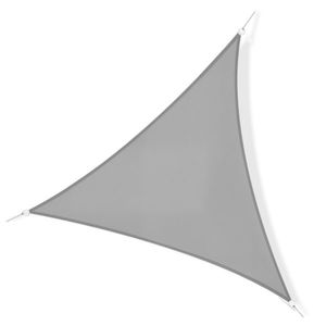 Outsunny Voal de umbra Triunghiular de Dimensiuni Mari 6 x 6 x 6 m Poliester Impermeabilizat de Inalta Densitate 160 g/m² Gri Deschis | Aosom Romania imagine