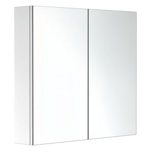 HOMCOM Armară Oglindă Cadru din Oțel inoxidabil cu Depozitare Raft pentru Toaletă Baie dim. 60L x 12l x 55H cm | Aosom Romania imagine