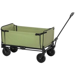 Outsunny Căruț de grădină pliabil 130 L căruț de transport sac detașabil mâner telescopic rotativ 90 x 50 x 60 cm negru | Aosom Romania imagine