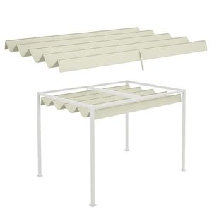 Outsunny Acoperiș de schimb pentru pergolă, material de înlocuire, protecție solară Anti-UV 30+ pentru pergolă de 3 x 2 m | Aosom Romania imagine