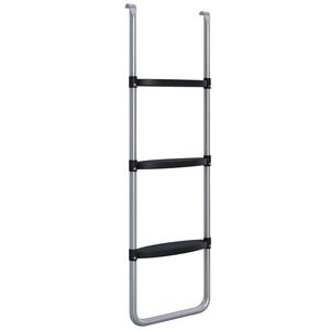 SPORTNOW Scară de trambulină cu 3 sau 2 trepte late orizontale, carlig universal, capacitate de 120 kg, 110 x 32 cm argintiu | Aosom Romania imagine