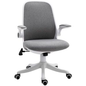 Vinsetto Fotoliu de birou Silla de Escritorio Basculante Altura Ajustable Reposabrazos Elevable 62, 5x60x94-104 cm Gris | Aosom Romania imagine