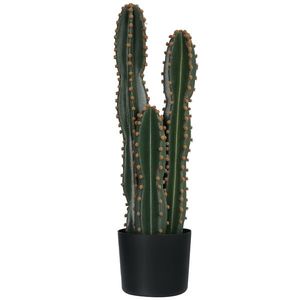 Outsunny Cactus artificial de mare realism plantă artificială de dimensiuni mari dim. Ø 17 x 60H cm verde | Aosom Romania imagine