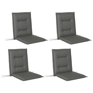 Outsunny Set de 4 perne de șezut 108 x 50 x 5 cm, perne pentru scaune cu curele, pentru interior și exterior, Hellgrau | Aosom Romania imagine