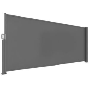 Outsunny Parasolar lateral extensibil opac cu suport de perete Acoperire 300x140cm Gri inchis | Aosom Romania imagine