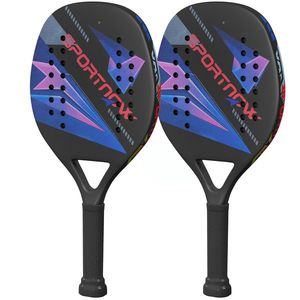 Set rachete de tenis de plajă SPORTNOW, mâner antiderapant, fibră de carbon, Negru | Aosom Romania imagine