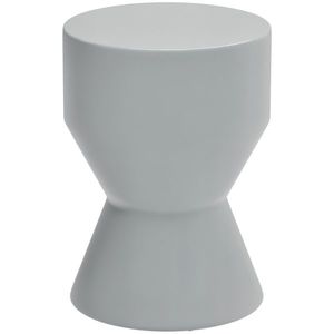 Outsunny Scaun de gradina din ceramica, suport 120kg Ø33 x 45, 5 cm rezistent la intemperii, cu design de clepsidra, Gri deschis | Aosom Romania imagine
