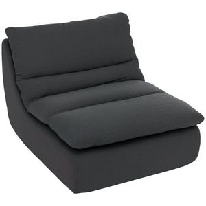 HOMCOM Fotoliu de podea din spumă, chaise-longue, fotoliu de lounge pentru living, dormitor, gri | Aosom Romania imagine