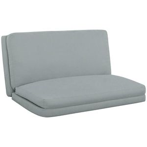 HOMCOM Canapea paresseux șezlong extensibil pliabil în 4 părți, greutate 240 Kg, 137, 5 x 85, 5 x 74 cm, gri deschis | Aosom Romania imagine