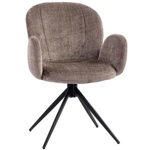 HOMCOM Scaun birou ergonomic, fotoliu birou cu șezut pivotant cu revenire automată, 60 x 66 x 86, 5 cm, maro deschis | Aosom Romania imagine