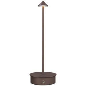 HOMCOM Lampă de Masă Reîncărcabilă cu USB, Lampă Fără Fir cu Temperatura Culorii Reglabilă 3000K/4500K/6500K, Control Touch, Autonomie 4-8 Ore, Cafea | Aosom Romania imagine
