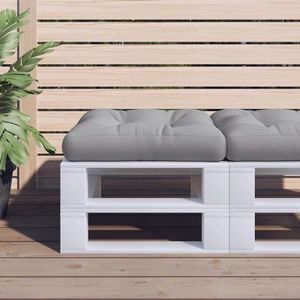 vidaXL Pernă de paleți, gri, material textil imagine