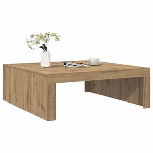 vidaXL Măsuță cafea, stejar artizanal, 100x100x35 cm, lemn prelucrat imagine