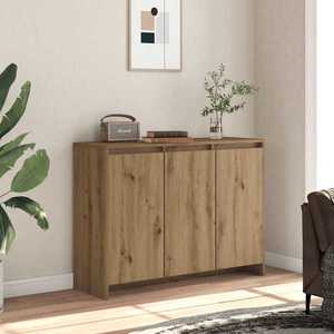 vidaXL Dulap, stejar artizanal, 102x33x75 cm, lemn prelucrat imagine