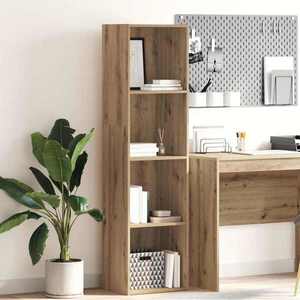 vidaXL Bibliotecă, stejar artizanal, 40x30x152 cm, lemn prelucrat imagine
