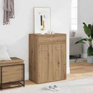 vidaXL Pantofar, stejar artizanal, 60x35x84 cm lemn prelucrat imagine