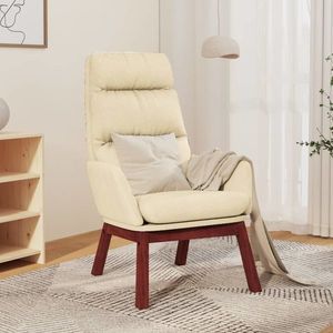 vidaXL Scaun de relaxare țesătură cremă imagine