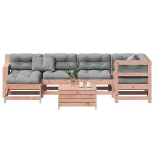 vidaXL Set mobilier de grădină cu perne, 7 piese, lemn masiv douglas imagine