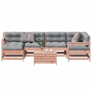 vidaXL Set mobilier de grădină cu perne, 7 piese, lemn masiv douglas imagine