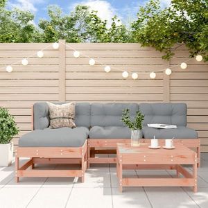 vidaXL Set mobilier de grădină cu perne, 5 piese, lemn masiv douglas imagine