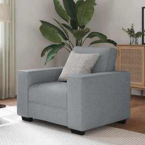 vidaXL Canapea Scaun Gri deschis 60 cm Tesatura imagine