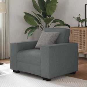 vidaXL Canapea Scaun Gri Inchis 60 cm Tesatura imagine