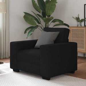 vidaXL Canapea Scaun Negru 60 cm Tesatura imagine