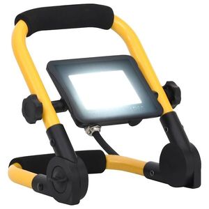 vidaXL Proiector cu LED și mâner, alb rece, 20 W imagine
