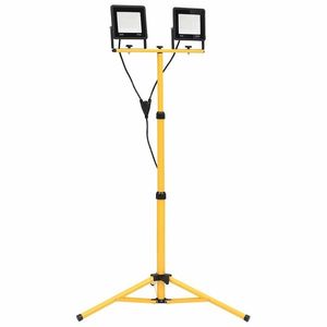 vidaXL Proiector cu LED și trepied, 2x50 W, alb rece imagine