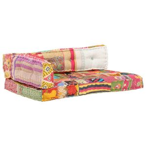 vidaXL Pernă pentru canapea din paleți, multicolor, textil, petice imagine