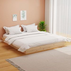 vidaXL Cadru de pat Super King, 180x200 cm, lemn masiv imagine