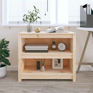 vidaXL Bibliotecă, 80x35x68 cm, lemn masiv de pin imagine