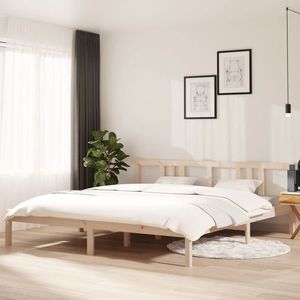 vidaXL Cadru de pat Super King, 180x200 cm, lemn masiv imagine
