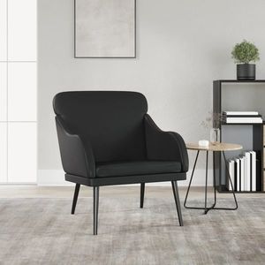 vidaXL Fotoliu, negru, 63x76x80 cm, piele artificială imagine