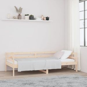 vidaXL Pat de zi fără saltea, 80x200 cm, lemn masiv pin imagine