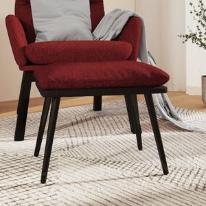 vidaXL Taburet, roșu vin, 45x29, 5x35 cm, material textil imagine