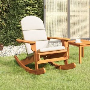 vidaXL Scaun de grădină Adirondack cu perne, lemn masiv acacia imagine