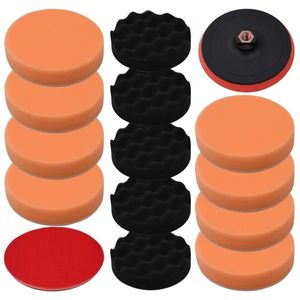 vidaXL Set bureți de lustruire, 14 piese, 150 mm imagine