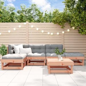 vidaXL Set mobilier relaxare grădină, 6 piese, lemn masiv Douglas imagine