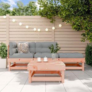 vidaXL Set mobilier relaxare grădină, 4 piese, lemn masiv Douglas imagine