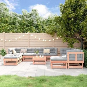 vidaXL Set mobilier de grădină, 11 piese, lemn masiv douglas imagine