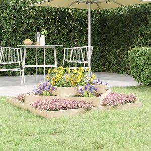vidaXL Jardinieră, 112x112x27 cm, lemn masiv de pin imagine