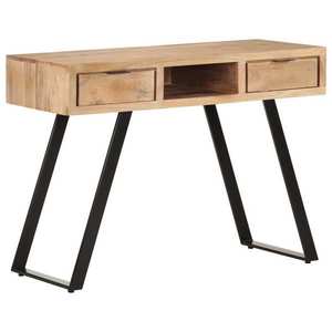 vidaXL Birou, 107x45x79 cm, lemn masiv acacia cu margini naturale imagine