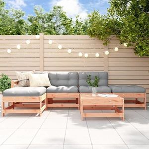 vidaXL Set mobilier relaxare grădină, 6 piese, lemn masiv Douglas imagine
