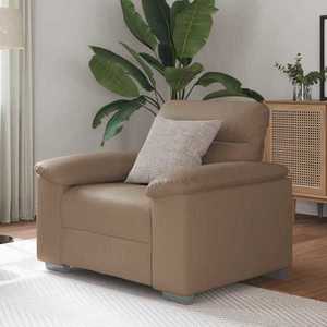 vidaXL Canapea Scaun Cappuccino 60 cm piele artificială imagine