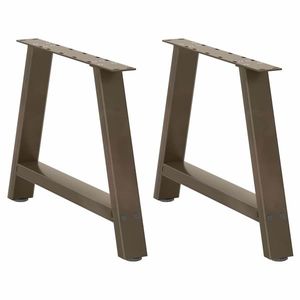 vidaXL Picioare pentru măsuță de cafea în formă de A, 2 buc., 70x(42-43) cm, oțel imagine